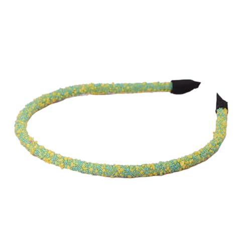 Zymoplas Haarschmuck Multi Color Glitter Korea Einfaches Stirnband Temperament Passendes Accessoire Mode Haarband Student, Grün von Zymoplas