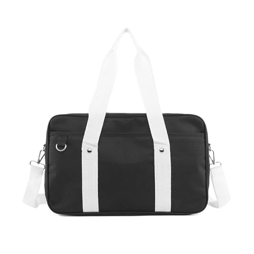 Zymoplas Handtasche mit Außentasche für das Nötigste, One Shoulder Diagonal Cross OxfordCloth Oxford Cloth Shoulder Bag, Schwarz und Weiß Zymoplas Handtasche mit Außentasche für das Nötigste, One Shoulder Diagonal Cross OxfordCloth Oxford Cloth Shoulder Bag, Schwarz und Weiß von Zymoplas
