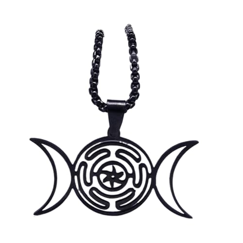 Zymoplas Hekates Rad Symbol Halskette Edelstahl Amulett Schmuck Hekates Rad Symbol Halskette Hekate Anhänger Wikinger Dreifach, C Zymoplas Hekates Rad Symbol Halskette Edelstahl Amulett Schmuck Hekates Rad Symbol Halskette Hekate Anhänger Wikinger Dreifach, C von Zymoplas