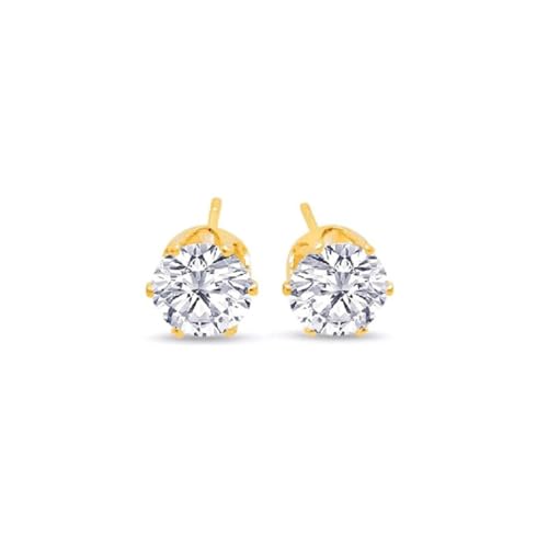Zymoplas Kristall Ohrringe Allergiefrei Push Back Ohrtropfen Herz Stern Handgemachte Perlen Klassische Ohrstecker Damen Schmuck Geschenk, Gold 5mm Zymoplas Kristall Ohrringe Allergiefrei Push Back Ohrtropfen Herz Stern Handgemachte Perlen Klassische Ohrstecker Damen Schmuck Geschenk, Gold 5mm von Zymoplas