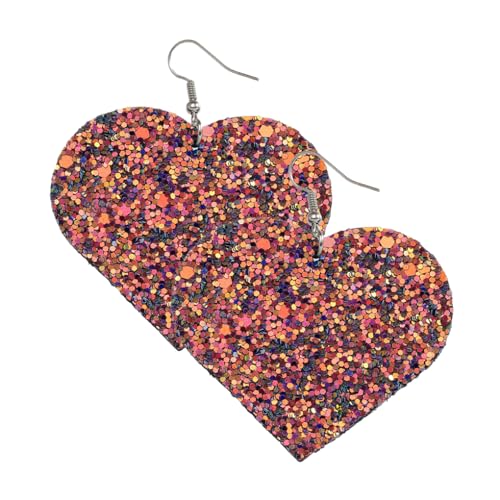 Zymoplas Ohrringe in Herzform, eleganter Stil, Glitzer, Ohrtropfen, übertrieben, Schmuck, Kunstleder, Elemente, Ohrring für Frauen, Bankett, Staubiges Blau Zymoplas Ohrringe in Herzform, eleganter Stil, Glitzer, Ohrtropfen, übertrieben, Schmuck, Kunstleder, Elemente, Ohrring für Frauen, Bankett, Staubiges Blau von Zymoplas