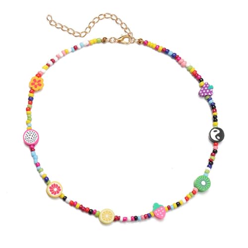 Zymoplas Perlenkette, Perlenhalsband, verstellbar, Bohemian Stil, Halskette, Sommer, Boho Schmuck, Party, Urlaub, Strand, Alltag, Typ 2 Zymoplas Perlenkette, Perlenhalsband, verstellbar, Bohemian Stil, Halskette, Sommer, Boho Schmuck, Party, Urlaub, Strand, Alltag, Typ 2 von Zymoplas