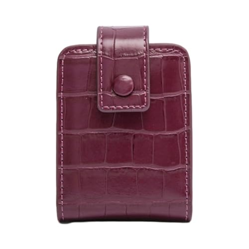 Zymoplas Praktischer und tragbarer Make up Taschen Organizer für Frauen unterwegs. Stilvolles Aussehen. Make up Tasche für Frauen. Kleine Make up Tasche, Geheimnisvolles Weinrot von Zymoplas