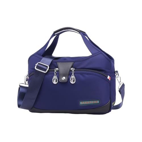 Zymoplas Trendige Handtasche mit verstellbarem Riemen, Alltags Look, Stoff Umhängetasche, Umhängetasche, Damentasche, Handtaschen, Handtaschen, Blau, 29 * 19 * 9 * 12 Zymoplas Trendige Handtasche mit verstellbarem Riemen, Alltags Look, Stoff Umhängetasche, Umhängetasche, Damentasche, Handtaschen, Handtaschen, Blau, 29 * 19 * 9 * 12 von Zymoplas