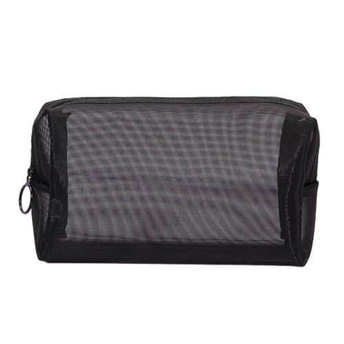 Zymoplas Umweltfreundliche und praktische, organisierte Reißverschlusstasche für Damen Make up. Das Netzgewebe ist atmungsaktiv und bequem, große Größe von Zymoplas