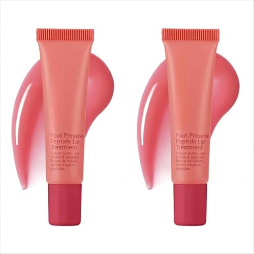 Butter Lipsalve Lippenbalsam Farbwechselndes Lippengloss Lip Balm mit Butter, Multifunktions Lippenbalsam Plump Lip Lacquer Lippenbalm Lippenpflege Repariert und Beruhigt (03#, 2pcs) von Zynewa