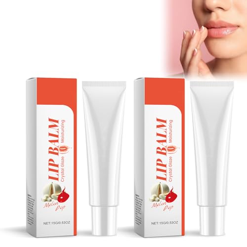 Moisturizing Lip Balm Lip Gloss Feuchtigkeitsspendendes, Feuchtigkeitsspendender Lippenstift Lip-Maske und Lippenbalsam für sofortige Feuchtigkeit Glanz und Hydratation (Melone) von Zynewa