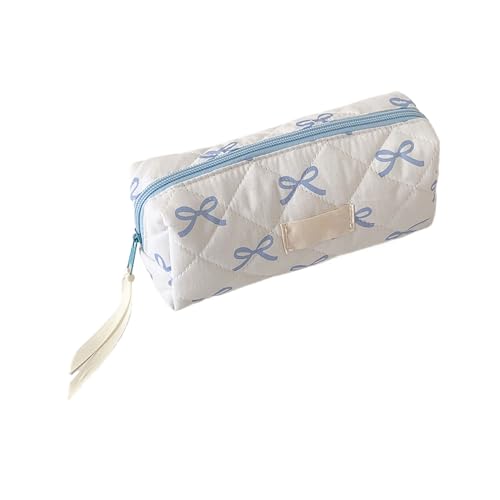 Zyntora Federmäppchen Mit Schleife | Teenager Etui Schule | Mäppchen Aesthetic Federmappe | Multifunktionale Stiftebox Mit Reißverschluss | Bunte Reise Kulturbeutel | Stifttasche Für Damen von Zyntora