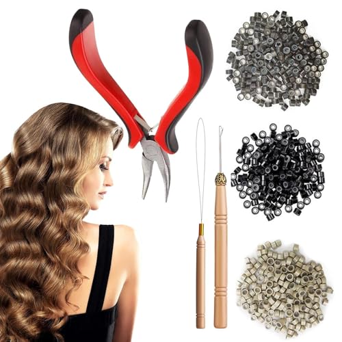 Zyntora Haarverlängerungssets Für Anfänger - Nano Ring Haarverlängerungszange | Frisierzubehör Für Frauen Damen Tanz Party Zyntora Haarverlängerungssets Für Anfänger - Nano Ring Haarverlängerungszange | Frisierzubehör Für Frauen Damen Tanz Party von Zyntora