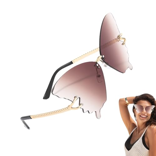 Zyntora Schmetterlings-Sonnenbrille | Blendschutz Brillen - Schmetterling UV Schutz Übergröße Sonnenbrille Für Frauen Outdoor Sommer Festival Strandurlaub Zyntora Schmetterlings-Sonnenbrille | Blendschutz Brillen - Schmetterling UV Schutz Übergröße Sonnenbrille Für Frauen Outdoor Sommer Festival Strandurlaub von Zyntora