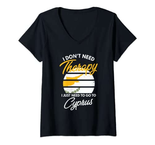 Damen Zypern Flagge I Urlaub Zypern T-Shirt mit V-Ausschnitt Damen Zypern Flagge I Urlaub Zypern T-Shirt mit V-Ausschnitt von Zypern Geschenke & Zypern Souvenirs