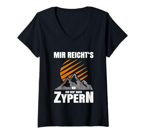 Damen Wanderung Gadgets Urlaub Inseltrip Souvenir Wandern Zypern T-Shirt mit V-Ausschnitt Damen Wanderung Gadgets Urlaub Inseltrip Souvenir Wandern Zypern T-Shirt mit V-Ausschnitt von Zypern Wandern und Wanderung Gadgets