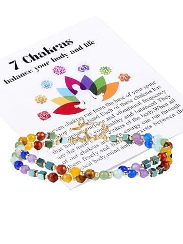 Zysta 7 Chakra Armband Doppelt Echte Steine Armbänder Echte Steine Yoga Armband Edelstein Healing Reiki Energietherapie Glückbringen Armbänder Mädchen Damen Zysta 7 Chakra Armband Doppelt Echte Steine Armbänder Echte Steine Yoga Armband Edelstein Healing Reiki Energietherapie Glückbringen Armbänder Mädchen Damen von Zysta