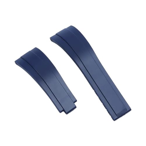 ZythrXLate 20 mm Gummi-Uhrenarmband for Uhrenarmband for Silikon-Wasserdichtes Armband Wasserdichte Uhrenarmbänder mit Verschluss für Uhren, Armbänder(Blue) von ZythrXLate