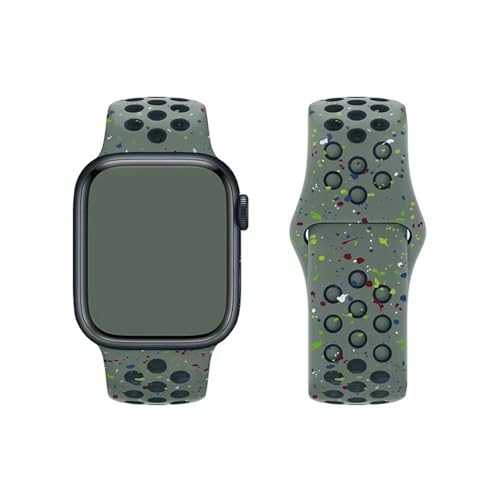 ZythrXLate Silikon-Uhrenarmband, 49 Mm, Sport-Uhrenarmband Aus Gummi, 45 Mm, 44 Mm, 42 Mm, 41 Mm, Wasserdichte Uhrenarmbänder Mit Verschluss für Uhren, Armbänder(Khaki,38mm-40mm-41mm SM) von ZythrXLate