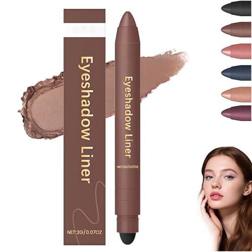 Zytuuob 2-in-1-Eyeliner-Lidschatten langanhaltend unkomplizierter Lidschatten wischfest glatt und leicht zu färben wasserfest und schweißfest und wischfest (Bronze) von Zytuuob