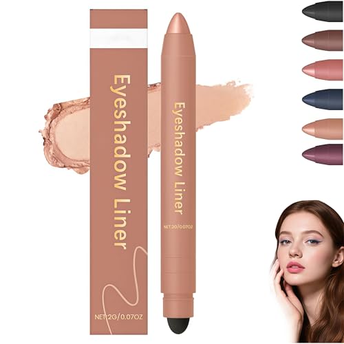 Zytuuob 2-in-1-Eyeliner-Lidschatten langanhaltend unkomplizierter Lidschatten wischfest glatt und leicht zu färben wasserfest und schweißfest und wischfest (Champagner) von Zytuuob