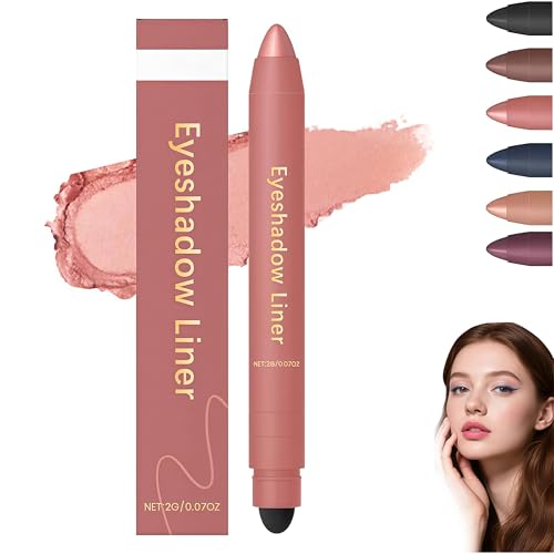 Zytuuob 2-in-1-Eyeliner-Lidschatten langanhaltend unkomplizierter Lidschatten wischfest glatt und leicht zu färben wasserfest und schweißfest und wischfest (Roségold) von Zytuuob
