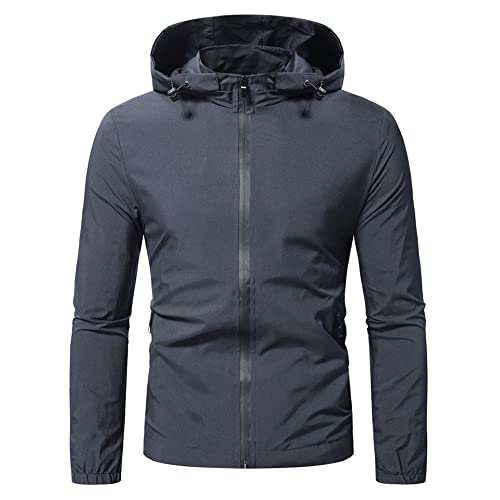 Zytyeu Sportjacke Herren Slim Fit Einfachheit Kapuzenjacke Herren Einfarbig Reißverschluss Taschen Softshelljacke Herrren Draussen Running Casual Jacke Herren C-Grey XL Zytyeu Sportjacke Herren Slim Fit Einfachheit Kapuzenjacke Herren Einfarbig Reißverschluss Taschen Softshelljacke Herrren Draussen Running Casual Jacke Herren C-Grey XL von Zytyeu