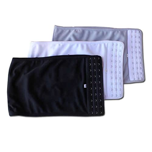Zyxdk 3 Stück Trägerlos Brustbinder, Glättende Kompression Bandeau-BH pro Transgender-FTM Lesbisches Hemd Muskelshirt, S-5XL (Color : 3 pcs, Size : M) von Zyxdk