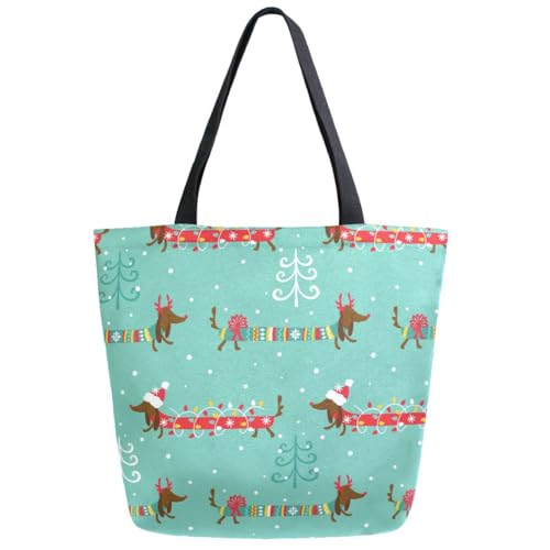 ZzWwR Extra große Schultertasche mit modischem Muster, für Strand, Reisen, Wochenende, Fitnessstudio, Lebensmitteleinkauf, Multi-Dackel, Extra Large ZzWwR Extra große Schultertasche mit modischem Muster, für Strand, Reisen, Wochenende, Fitnessstudio, Lebensmitteleinkauf, Multi-Dackel, Extra Large von ZzWwR