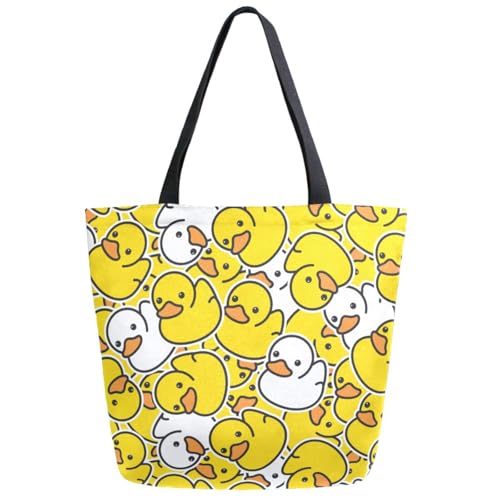 ZzWwR Extra große Schultertasche mit modischem Muster, für Strand, Reisen, Wochenende, Fitnessstudio, Lebensmitteleinkauf, Multi-Ducks, Extra Large ZzWwR Extra große Schultertasche mit modischem Muster, für Strand, Reisen, Wochenende, Fitnessstudio, Lebensmitteleinkauf, Multi-Ducks, Extra Large von ZzWwR