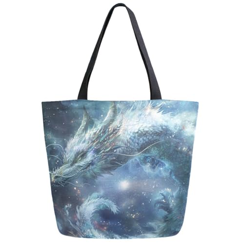 ZzWwR Extra große Schultertasche mit stylischem Aufdruck, für Strand, Reisen, Wochenende, Fitnessstudio, Lebensmitteleinkauf, Multi-Dragon, Extra Large ZzWwR Extra große Schultertasche mit stylischem Aufdruck, für Strand, Reisen, Wochenende, Fitnessstudio, Lebensmitteleinkauf, Multi-Dragon, Extra Large von ZzWwR