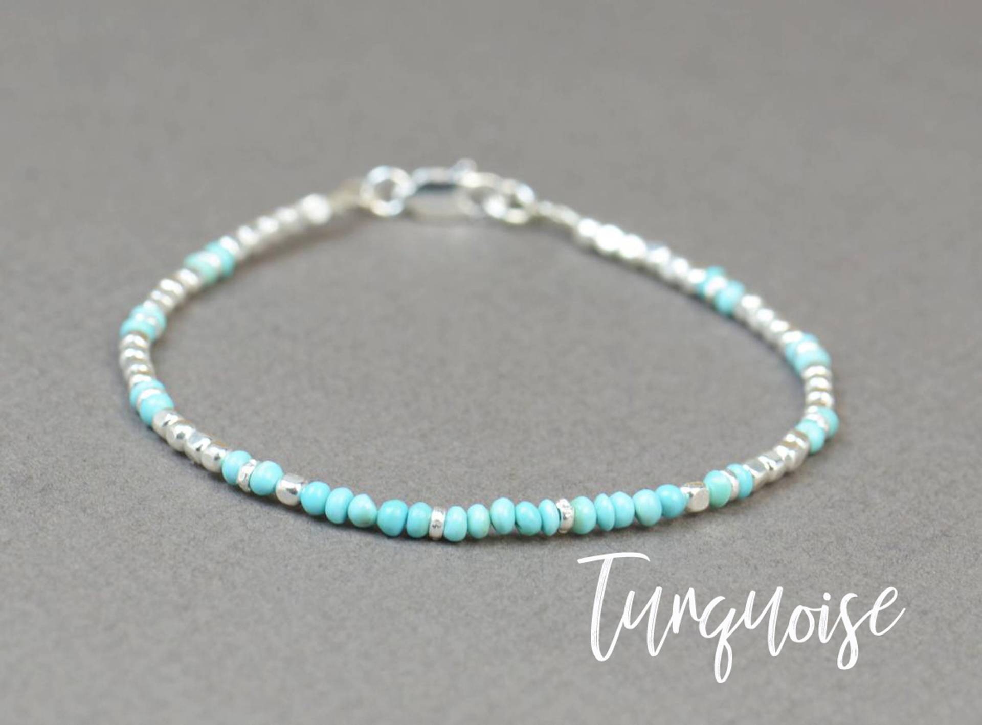 Echte Türkis Und Sterling Silber Perlen Armband.edelsteine Armband.dezember Geburtsstein Edelstein Armband.herren Armband, Frauen Armband Echte Türkis Und Sterling Silber Perlen Armband.edelsteine Armband.dezember Geburtsstein Edelstein Armband.herren Armband, Frauen Armband von Zzaval