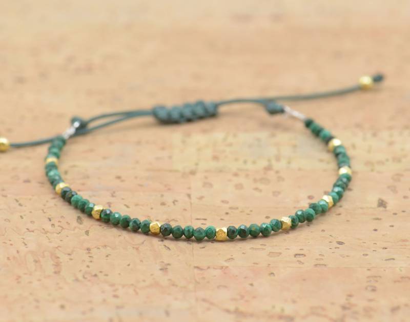 Gold Und Malachit Armband von Zzaval