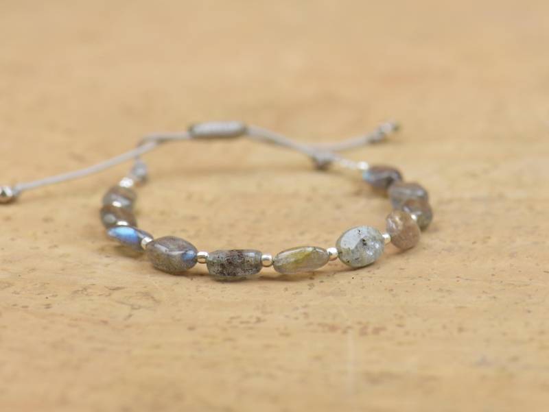 Kyanit Und Labradorit Armband, Natürliches Blaues Perlen Armband Kyanit Und Labradorit Armband, Natürliches Blaues Perlen Armband von Zzaval