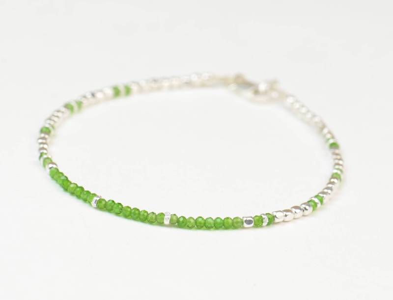Peridot Und Sterling Silber Perlen Armband.edelstein Armband.mai Geburtsstein Edelstein Armband.herren Armband, Frauen Armband Peridot Und Sterling Silber Perlen Armband.edelstein Armband.mai Geburtsstein Edelstein Armband.herren Armband, Frauen Armband von Zzaval