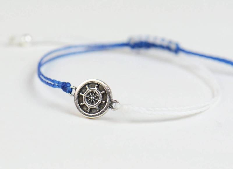 sterling Silber Ruder Bettelarmband Helm.herren Armband.frauen Armband Schiffe Rad von Zzaval
