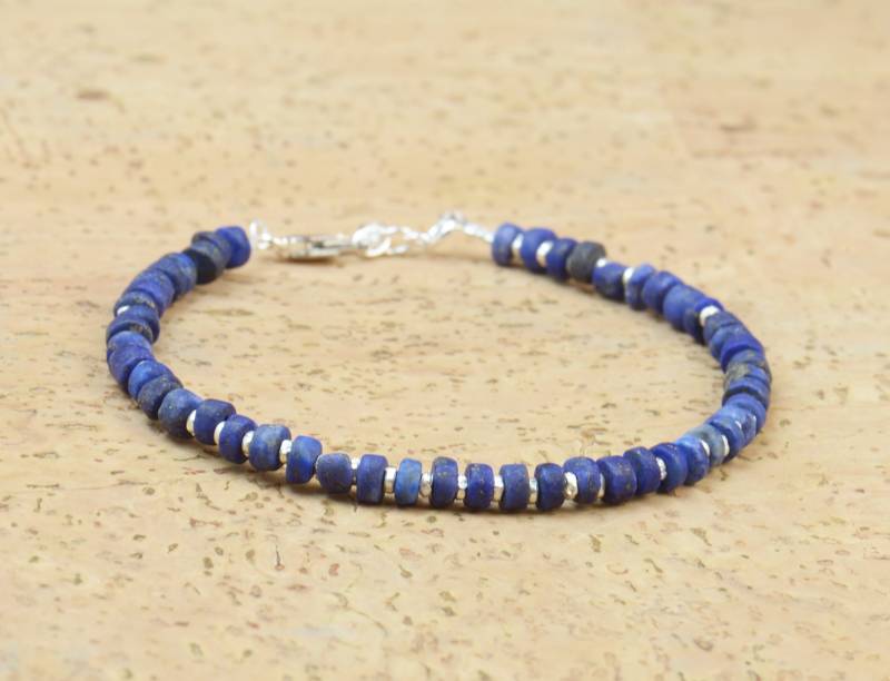 sterling Silber Und Lapislazuli Armband sterling Silber Und Lapislazuli Armband von Zzaval