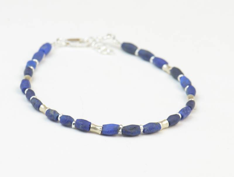 sterling Silber Und Lapislazuli Armband sterling Silber Und Lapislazuli Armband von Zzaval