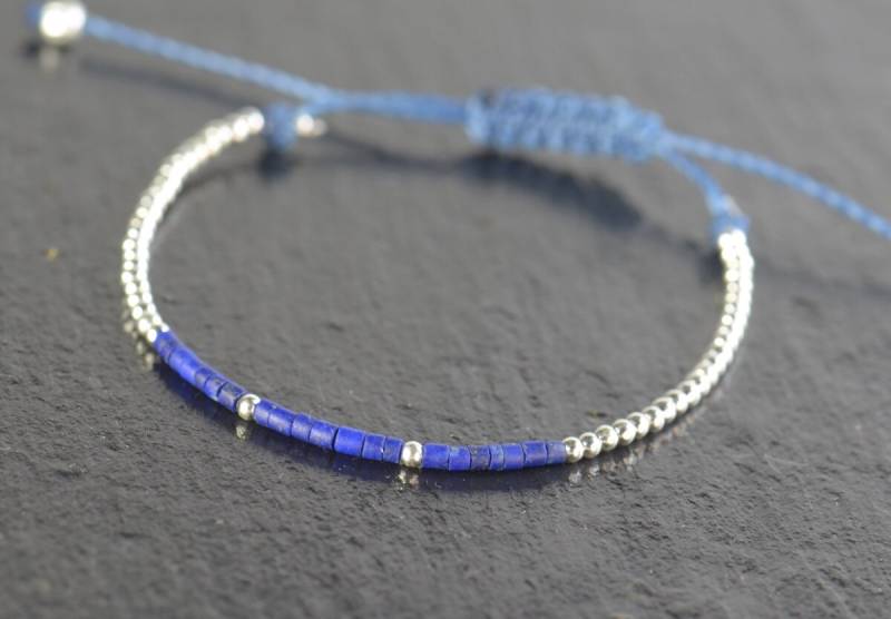 sterling Silber Und Lapislazuli Armband sterling Silber Und Lapislazuli Armband von Zzaval