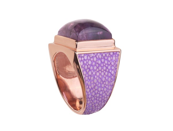 Cube Ring mit Amethyst von a cuckoo moment...