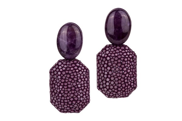 Grace - Ohrringe mit Amethyst Stecker viele Farben von a cuckoo moment...