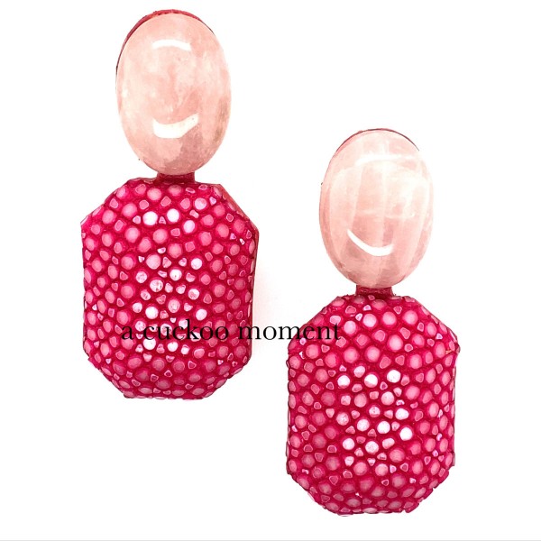 Grace - Ohrringe mit Rosenquartz Stecker viele Farben Grace - Ohrringe mit Rosenquartz Stecker viele Farben von a cuckoo moment...