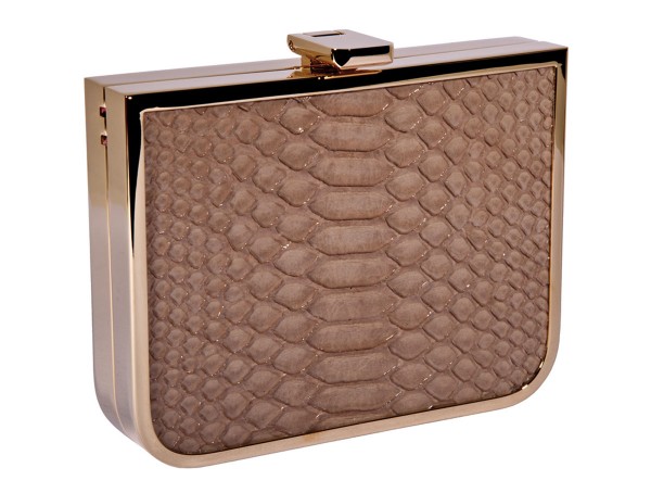 Scarlett  Mini Clutch Gold Leder beige von a cuckoo moment...