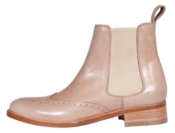 Vintage Chealsea Boots, Frauen,  Beige Ankle Booties von a cuckoo moment...