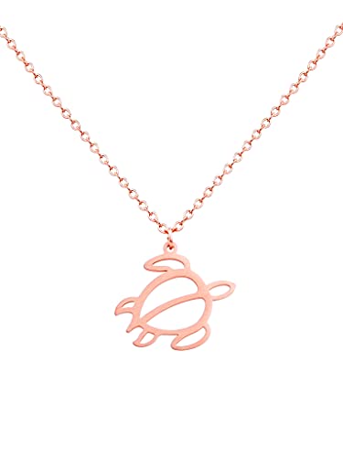 a little something® Halskette Paia | Damen Kette mit 18 Karat Vergoldung in Roségold | Inklusive nachhaltiger Geschenkverpackung mit FSC®-Zertifikat von a little something