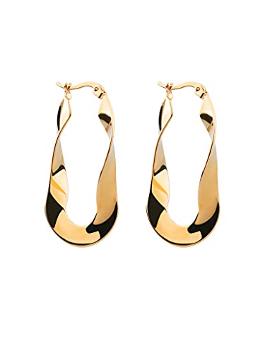 a little something® Ohrringe Grunwald | Damen Ohrhänger mit 18 Karat Vergoldung (Gold & Roségold) | Inklusive nachhaltiger Geschenkverpackung mit FSC®-Zertifikat von a little something