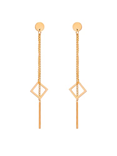 a little something® Ohrringe Karlin | Damen Ohrhänger mit 18 Karat Vergoldung (Gold & Roségold) | Inklusive nachhaltiger Geschenkverpackung mit FSC®-Zertifikat von a little something