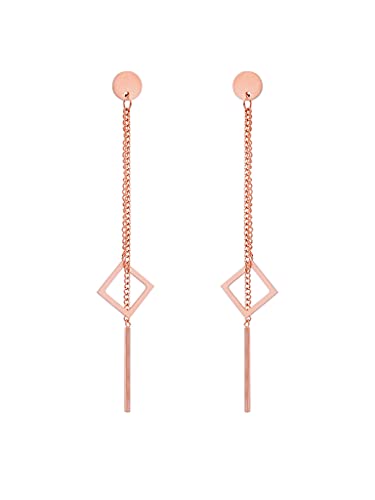 a little something® Ohrringe Karlin | Damen Ohrhänger mit 18 Karat Vergoldung (Gold & Roségold) | Inklusive nachhaltiger Geschenkverpackung mit FSC®-Zertifikat von a little something