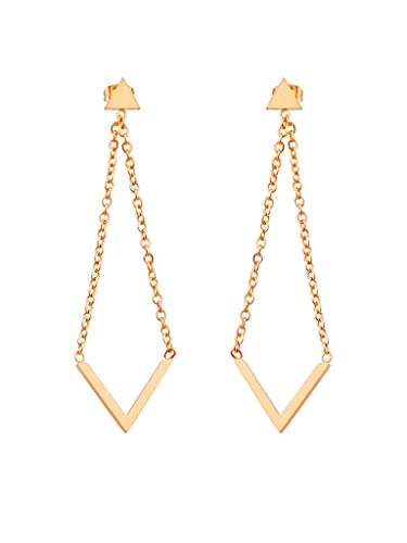 a little something® Ohrringe Norrebro | Damen Ohrhänger mit 18 Karat Vergoldung (Gold & Roségold) | Inklusive nachhaltiger Geschenkverpackung mit FSC®-Zertifikat von a little something