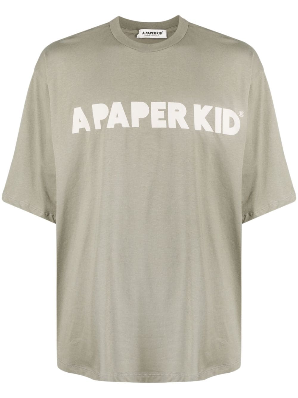 A Paper Kid T-Shirt mit Logo-Print - Grün von A Paper Kid