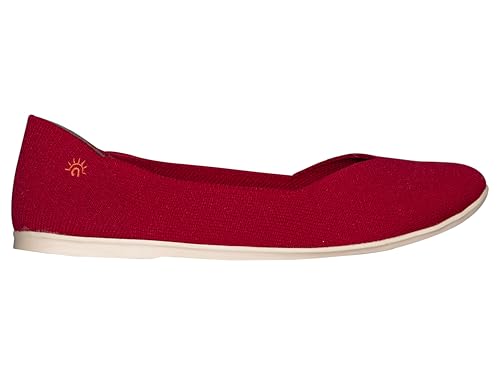 a. soyi Kera Ballerina, Atmungsaktives Tencel™ Strickgewebe, Schwarz (red, EU Schuhgrößensystem, Erwachsene, Damen, Numerisch, M, 41) von a. soyi
