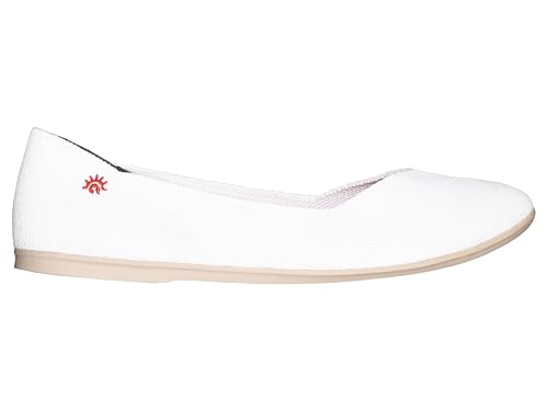 a. soyi Kera Ballerina, Atmungsaktives Tencel™ Strickgewebe, Weiß (White, EU Schuhgrößensystem, Erwachsene, Damen, Numerisch, M, 42) von a. soyi