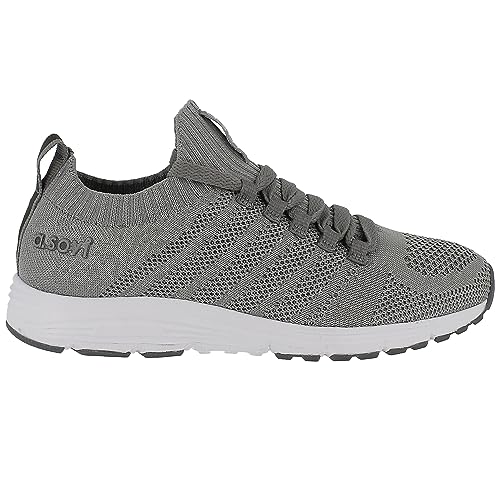 a.soyi Karam Sneaker Damen 36-42 I Stylischer Damen Sneaker aus Strickmaterial I Atmungsaktiv I Herausnehmbare, atmungsfähige & waschbare Einlegesohle von a. soyi