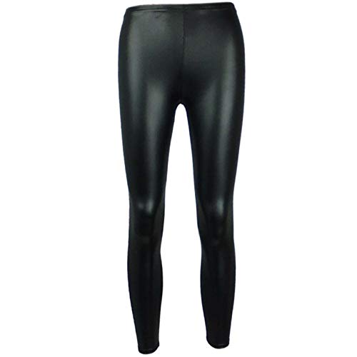 A2Z 4 Kids Kinder Mädchen Lack Optik Leggings - Wet Look Legging Black 11-12 von A2Z 4 Kids